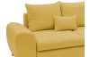 Rohová sedacia súprava Yoko, žltá látka