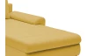 Rohová sedacia súprava Yoko, žltá látka