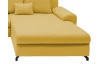 Rohová sedacia súprava Yoko, žltá látka