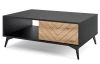 Konferenčný stolík so zásuvkami Diamond, čierna/dub