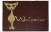 Rohožka Welcome s kočkou 40x60 cm, bordó