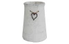 Váza so srdiečkom 20,5 cm, cement