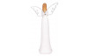 Dekoračná soška Anjel so svietiacimi krídlami, biela, 26 cm