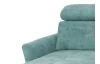 Rohová sedacia  súprava Harris, mentolová zelená látka, ľavý roh