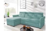Rohová sedacia  súprava Harris, mentolová zelená látka, ľavý roh