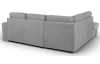 Rohová sedacia súprava Eddi, svetlo šedá látka, ľavý roh