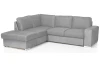 Rohová sedacia súprava Eddi, svetlo šedá látka, ľavý roh