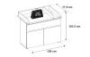 Skrinka s prebaľovacím pultom Image, biela