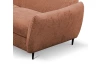 Rohová sedacia súprava Othello, lososová látka, ľavý roh