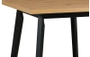 Štvorcový jedálenský stôl Norveg 80x80 cm, dub artisan/čierny