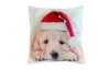 Vianočný dekoračný vankúšik Santa pes I