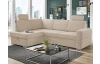 Rohová sedacia súprava Robin, pieskovo béžová látka, ľavý roh