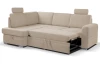 Rohová sedacia súprava Robin, pieskovo béžová látka, ľavý roh