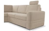 Rohová sedacia súprava Robin, pieskovo béžová látka, ľavý roh