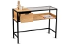 Konzolový stolík so zásuvkou Mandurah, kov/dub