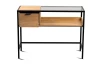 Konzolový stolík so zásuvkou Mandurah, kov/dub