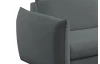 Rohová sedacia súprava Glow, stredne šedá látka, pravý roh