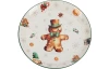 Vianočný plytký tanier Pán Perníček, 27 cm