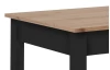 Jedálenský stôl Capri 90x67 cm, dub artisan/čierny
