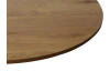 Okrúhly jedálenský stôl Ronduel, 110 cm, čierny/dub