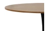 Okrúhly jedálenský stôl Ronduel, 110 cm, čierny/dub