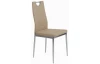 Jedálenská stolička Melania, béžová ekokoža