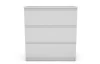 Zásuvková komoda Carlos 753S, biela, výška 80 cm