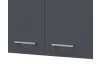 Horná kuchynská skrinka Tiago H100, dub san remo/šedá, šírka 100 cm