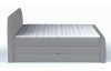 Posteľ boxspring Fresco 180x200 cm, svetlo šedá látka