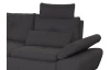 Rohová sedacia súprava Madeira 2B, tmavo šedá látka, ľavý roh