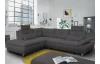 Rohová sedacia súprava Madeira 2B, tmavo šedá látka, ľavý roh