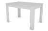 Jedálenský stôl Adam 120x80 cm, biely, rozkladací