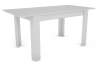Jedálenský stôl Adam 120x80 cm, biely, rozkladací