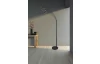 Stojacia LED lampa Reed 195 cm, čierna, 5 svietidiel