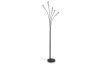 Stojacia LED lampa Reed 195 cm, čierna, 5 svietidiel