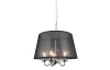 Luster Cima 50 cm, čierna látka/kov