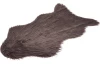 Koberec Umelá kožušina 90x50 cm, tmavo šedá/hnedá