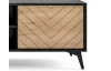 TV skrinka Diamond, čierna/dub