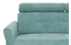 Rohová sedacia  súprava Harris, mentolová zelená látka, pravý roh