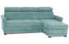 Rohová sedacia  súprava Harris, mentolová zelená látka, pravý roh