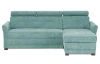 Rohová sedacia  súprava Harris, mentolová zelená látka, pravý roh