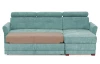 Rohová sedacia  súprava Harris, mentolová zelená látka, pravý roh