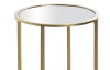Okrúhly odkladací stolík Lagos 39 cm, zlatý
