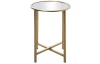 Okrúhly odkladací stolík Lagos 39 cm, zlatý