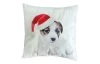 Vianočný dekoračný vankúšik Santa pes II