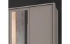 Paspartový rám k šatníkovej skrini Düsseldorf, 228 cm, šedá sahara
