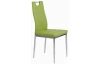 Jedálenská stolička Melania, zelená ekokoža