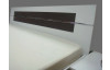 Posteľ s nočnými stolíkmi Burano 180x200 cm, biela / sivá