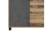 Komoda so zásuvkami Sarnia, zrubové dosky / tmavý betón