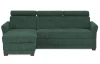 Rohová sedacia súprava Harris, zelená látka, levý roh